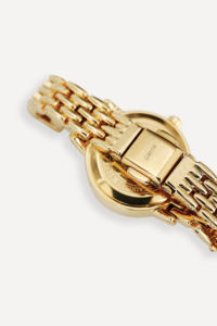 Montre-bracelet en quartz intemporelle GBHW en or avec boîtier en acier inoxydable, bracelet en cuir, montre de luxe décontractée pour les affaires - Product Image 2