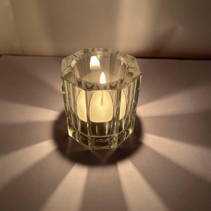 Bougeoirs en <span class=keywords><strong>cristal</strong></span> minimalistes anciens, bougeoirs décoratifs en <span class=keywords><strong>cristal</strong></span> pour la décoration de la maison - Product Image 3