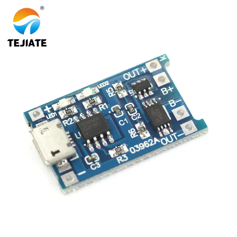 TP4056 Charging and Protection Micro USB type c USB Interface Lithium Battery Charging Board Charger Module