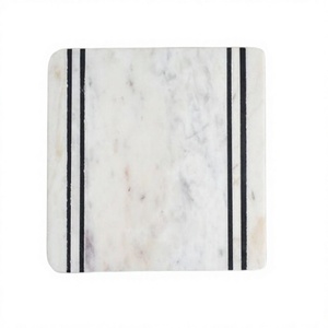 Planche à découper en marbre au design magnifique, forme carrée, pour la cuisine, les légumes, pour la maison et l'hôtel - Product Image 1