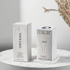 Caja blanca pequeña con diseño de logotipo personalizado de 15ML y 30ML, caja de embalaje de papel cosmético para perfume nutritivo para el cuidado de la piel - Product Image 3