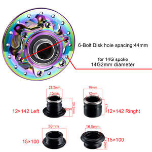 บอลตานีจักรยานฮับดิสก์ <span class=keywords><strong>nbk</strong></span> ลูกปืนแบบซีล32รู4ลูกปืนอะลูมิเนียม Alloy15 * 100มม. 142*12มม. ผ่านเพลาล้อจักรยาน MTB ฮับ8 9 10 11 12วินาที - Product Image 2