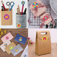 Étiquettes autocollantes rondes en vinyle imperméable personnalisées, impression de logo, adhésives, étiquettes d'emballage alimentaire privées pour bouteilles et gobelets