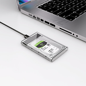 HDD Enclosure 2.5 Inch <b>SATA</b> USB3.0 External Hard <b>Drive</b> Case Transparent With Cable Included For Desktop Laptop Use - Product Image 5