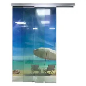 Hotel residenziale interno in alluminio senza telaio interno scorrevole in vetro porte del Patio porte del bagno