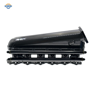 Ống dẫn khí nạp bằng sợi carbon + nhôm billet SK CUSTOM 12 Injector dành cho động cơ Toyota 1JZ 2JZ GTE - Product Image 2