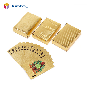 Bộ bài chơi poker mạ vàng 24K cao cấp, mạ vàng 999.9, sản xuất tại nhà máy, giao hàng nhanh, sản phẩm bán chạy nhất tại Mỹ, Dubai - Product Image 1