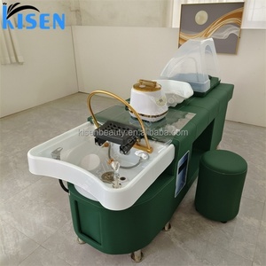 Kisen Fashion Color Fumigated Water Circulation Best Quality Custom Shampoo <b>Bed</b> for Barbershop Beautyshop on Sale - Product Image 4
