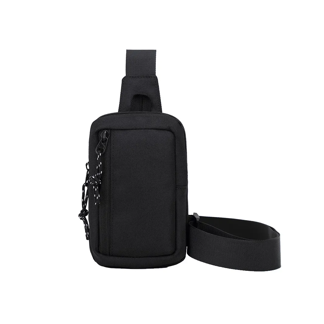 Pronto per la spedizione teens fashion sling pack small daily essentials cross body chest bag zaino a tracolla nero per uomo di alta qualità