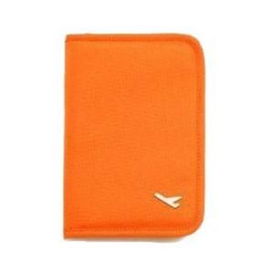 Porta Pasaportes de Tela Oxford Naranja de 7 Pulgadas, Color Sólido, Diseño de Avión, Organizador de Documentos de Viaje, Cartera para Tarjetas y Monedas - Product Image 5