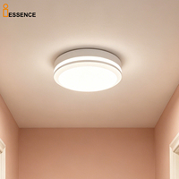 Plafonnier LED rond encastré moderne pour intérieur, luminaire de maison en PP, lampe de chambre et de salon, panneau fin