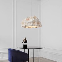 Lustre en pierre personnalisé, style scandinave moderne et simple, pour chambre à coucher, salle à manger, bar