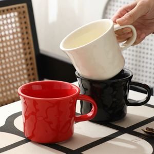 Minimally Designed Hand-Molded Porcelain <b>Mug</b> <b>Reusable</b> Dishwasher Microwave Safe Customizable Logo Cartoon Style Business Gift - Product Image 1