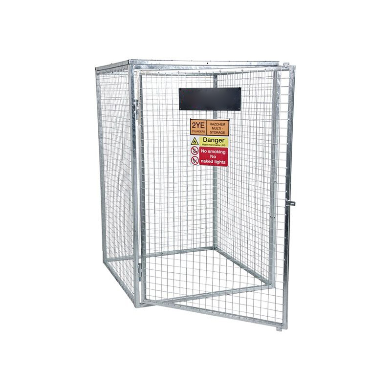 Газовый баллон клетка из оцинкованной рифленой стальной товарный склад бак безопасности проволочной сетки для хранения шкафчик