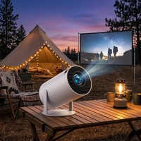 Projecteur portable HY300Pro HY300 avec WiFi, mini cinéma maison intelligent, écran LCD, vidéo 4K, projecteur Android, Proyector