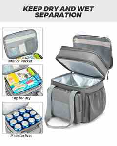 Soft Cooler Bag with Shoulder Strap Expandable Large Tactical Lunch Box for Adults Durable Insulated Lunch Bag - Product Image 2