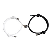 Bracelets magnétiques pour couple, faits main, à longue portée, bijoux de charme tendance en corde