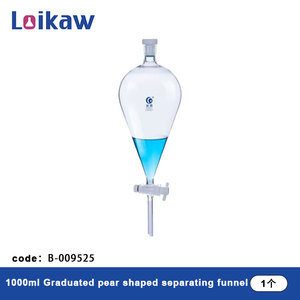 Corong laboratorium produsen Tiongkok 60ml Boro 3.3 corong kaca pemisah corong dengan kelulusan - Product Image 3