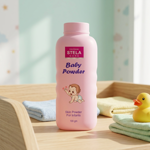 Poudre pour bébé Stela Care, douce, pour le soin quotidien, soin du corps, hygiène personnelle et soins quotidiens de la peau pour les tout-petits - Product Image 1