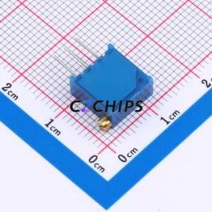 ตัวต้านทาน/โพเทนชิโอมิเตอร์แบบปรับได้สำหรับ3296X-203-3H ผ่านชิ้นส่วนรู (THT)-3P, ตัวต้านทาน9.5x4.8มม. 20Kohm 10% 500 250mw ppm/℃ - Product Image 2