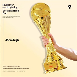 ถ้วยรางวัลฟุตบอลแบบกำหนดเอง พิมพ์โลโก้ รองเท้าทองคำ ลูกฟุต<span class=keywords><strong>บอล</strong></span>ทองคำ ถุงมือทองคำ นักยิงประตูยอดเยี่ยม ผู้รักษาประตู ระดับโลก - Product Image 2
