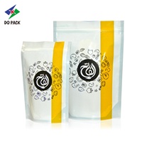 Sachet Doypack Personnalisé pour Poudre de Café avec Logo, en Jute et Aluminium, Sans Valve, avec Fermeture Éclair et Impression Personnalisée