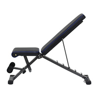 Banc de musculation en métal durable de style nouveau, design pliable, capacité de 120 kg, machine d'exercice abdominale, résistant à la saleté, couleur personnalisée