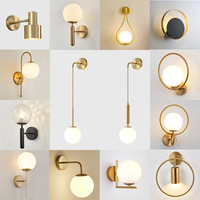 Applique Murale LED Nordique Postmoderne Simple et Luxueuse pour Couloir d'Hôtel, Salon, Chambre et Chevet - Lumière Chaude Murale