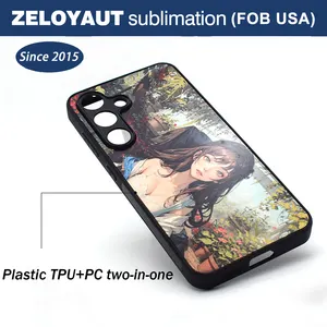 ZELOYAUT caldo stampa Blank cassa del telefono per Samsung iPhone TPU + PC stampa personalizzata sublimazione protezione Mobile copre spazi vuoti