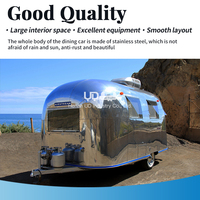 UrDream Remorque de restauration mobile pour l'extérieur, style européen, australien et néo-zélandais, avec cuisine, bar et station de boissons, pour food truck et chariot de restauration