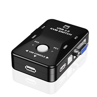 Interruptor de 2 puertos, USB, VGA, KVM, 2 en 1