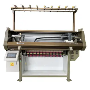 Machine à tricoter automatique à col plat 60 pouces 12g 14g 16g 18g