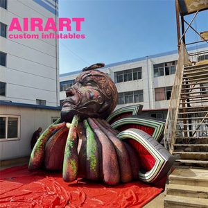 Tage Fondo decorado con túnel inflable, árbol oddess, ave - Product Image 5