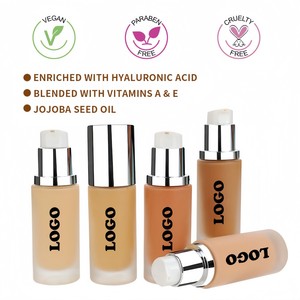 Vegan Formüllü Hayvanlar Üzerinde Test Edilmemiş Su Geçirmez Uzun Süreli Likit Fondöten Kapatıcı Mat Yağ Kontrolü Besleyici Parlaklık Veren - Product Image 6