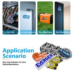 OEM adesivo per paraurti citazioni stampate a prova di tempo Die taglio 3M colla adesivo decorazione auto - Product Image 4