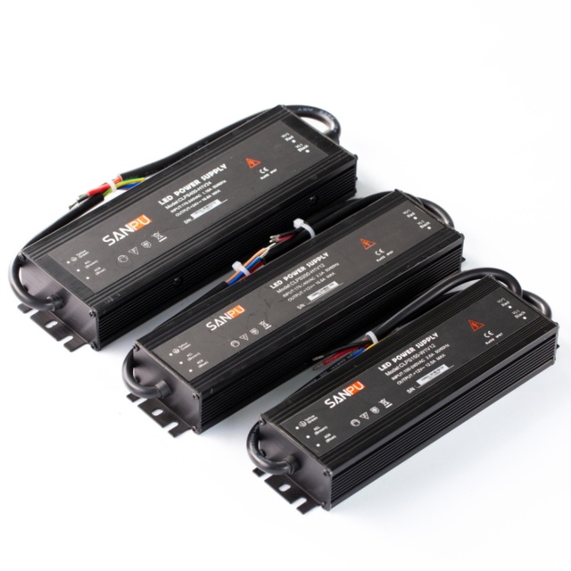 60W IP67 Outdoor Slim Black SMPS Power Supply Constant Voltage LED Strip Driver 12V 24V AC/DC 48V Output CE LED Lighting