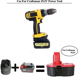 Adaptador de batería DM18GL para Milwaukees 18V y para DeWalts Convertidor de batería de litio de 18V solo para batería Craftsman de 19,2 voltios - Product Image 4