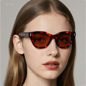 Cat Eye Sunglasses Full Rim Tortoiseshell Frame Resin Lens Anti-Uv Protection Women Adult - Product Image 1