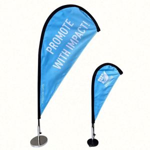 Mini Teardrop Desk <b>Flag</b> Advertising Beach Banner Flying Table Stand for Automotive Insurance Education Agriculture Travel Agency - Product Image 6