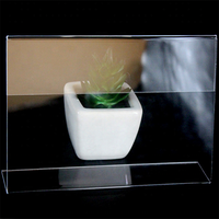 Panneau de prix Transparent personnalisé de Type L, support de Table en acrylique, support de Menu