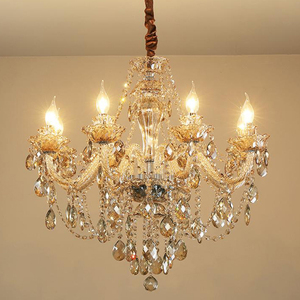 Lustre en cristal K9 au design moderne, luminaire décoratif d'intérieur, idéal pour un salon, une chambre à coucher, un hôtel, un éclairage Commercial - Product Image 4