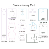 Fabricant Usine Personnalisée Éco-Responsable Carte de Présentation Bijoux Emballage Bracelet Collier Boucles d'Oreilles avec Logo Personnalisé