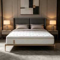 12 Zoll Hybrid-Schlafzimmermatratze mit Kühlgel-Memoryschaum und umwickelten Taschenfedern für Hotelgebrauch, Paar-Motion-Isolation, Ausgewogene Unterstützung