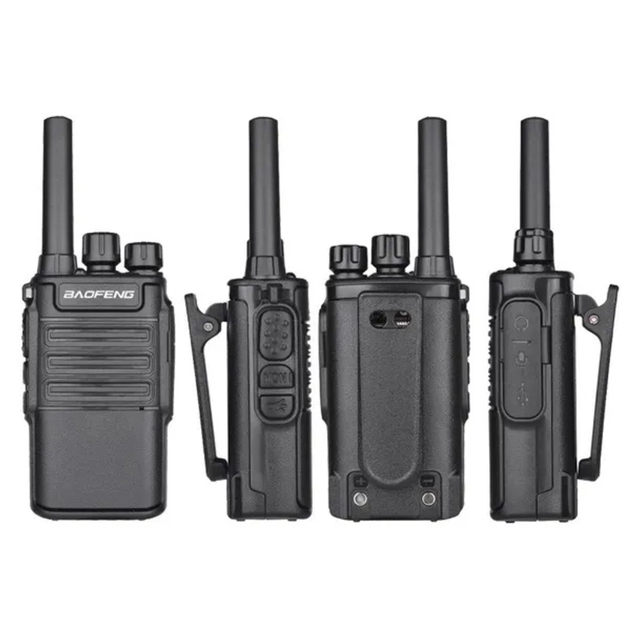 BF-V8 Mini Walkie Talkie 5W 10KM Two Way Ham CB Radio Handheld UHF HF Transceiver IPX6 Water Resistant 1500-2000mAh Battery