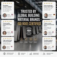 Présentoir rotatif robuste de qualité supérieure pour carreaux, support de salle d'exposition à 360 degrés pour l'affichage d'échantillons de céramique, de pierre et de mosaïque