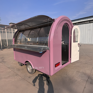 Remorque mobile de cuisine commerciale en fibre de verre pour hot-dogs, bubble tea et bonbons, taille personnalisée, chariot alimentaire remorquable - Product Image 1