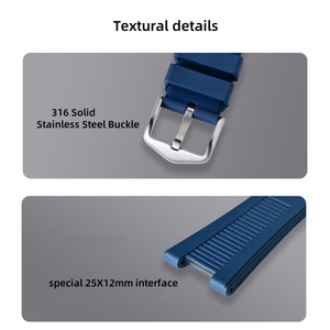 Dây đeo đồng hồ cao cấp bằng cao su FKM dành cho Patek Philippe, Citizen, dây thay thế 18mm, mềm mại, cao cấp, chất liệu Fluororubber - Product Image 4