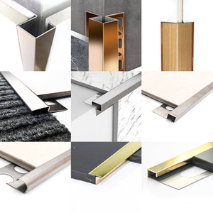 Moderno metallo a forma di L rivestimento per piastrelle ad angolo con profilo angolare decorativo in acciaio inossidabile resistente impermeabile per rivestimento di piastrelle - Product Image 6
