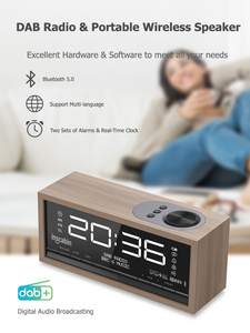 <span class=keywords><strong>Radio</strong></span>-réveil numérique DAB/DAB + FM prêt à expédier avec grand écran/BT, <span class=keywords><strong>beau</strong></span> design pour chambre à coucher cuisine bureau - Product Image 6