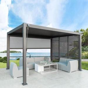Gazebo Tradicional Chino <span class=keywords><strong>de</strong></span> Aluminio <span class=keywords><strong>con</strong></span> Techo <span class=keywords><strong>de</strong></span> Vidrio Templado, Eléctrico e Inteligente, Resistente a la Corrosión, para Exteriores - Product Image 1